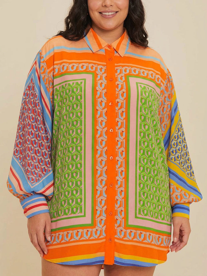 Josephine | Tropical Look Colorful Unique Shirt