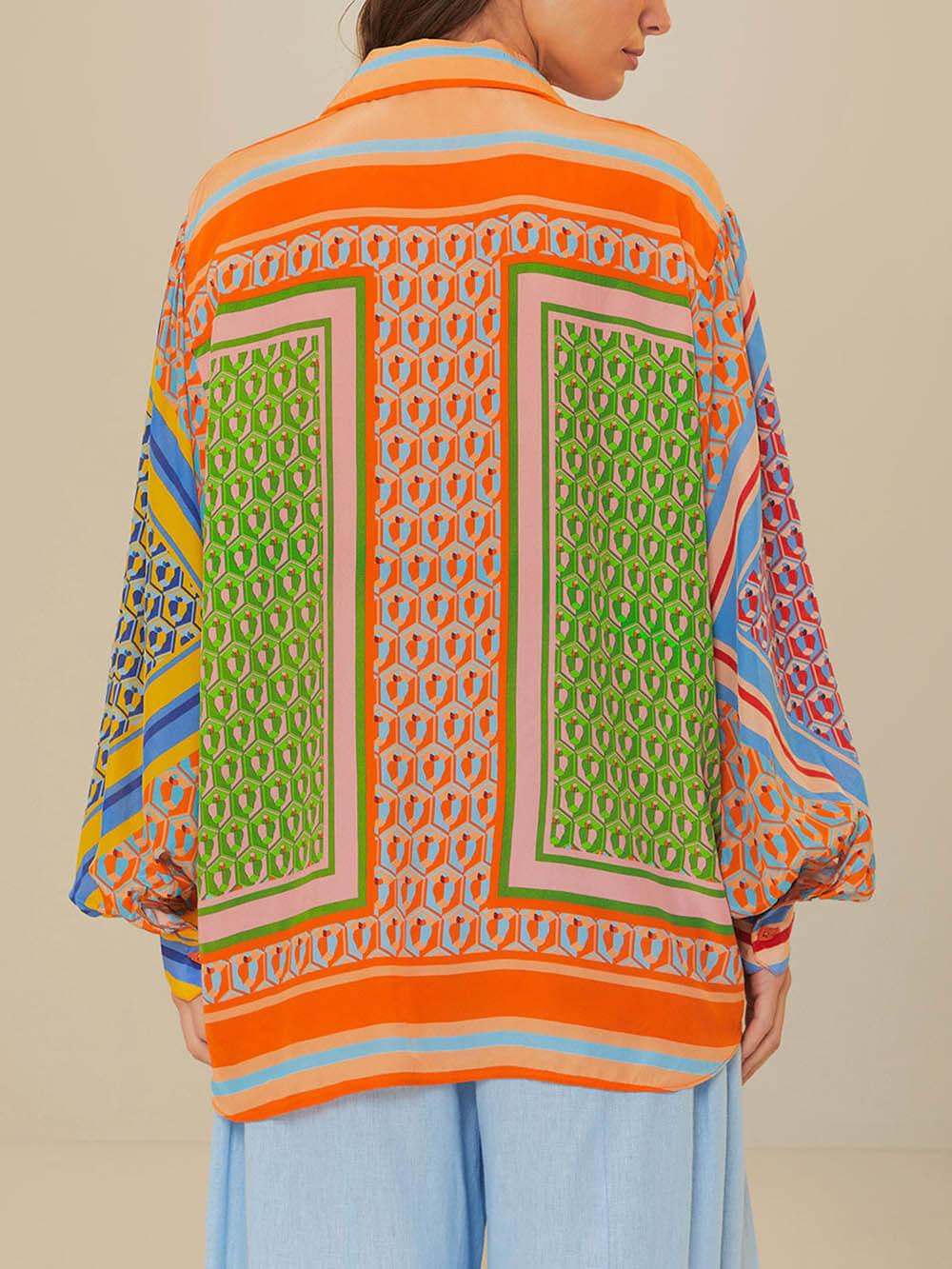 Josephine | Tropical Look Colorful Unique Shirt