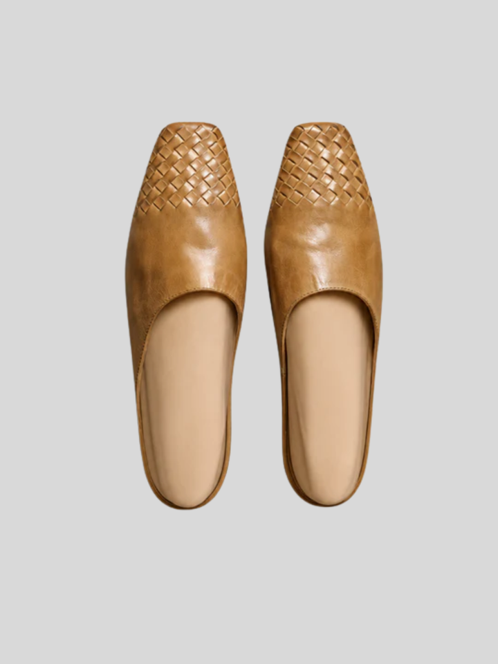 Helma Textured Pattern Mules