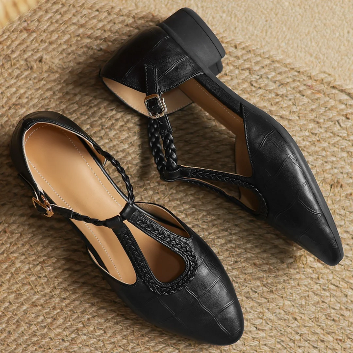 Lily | Leather Mary Janes