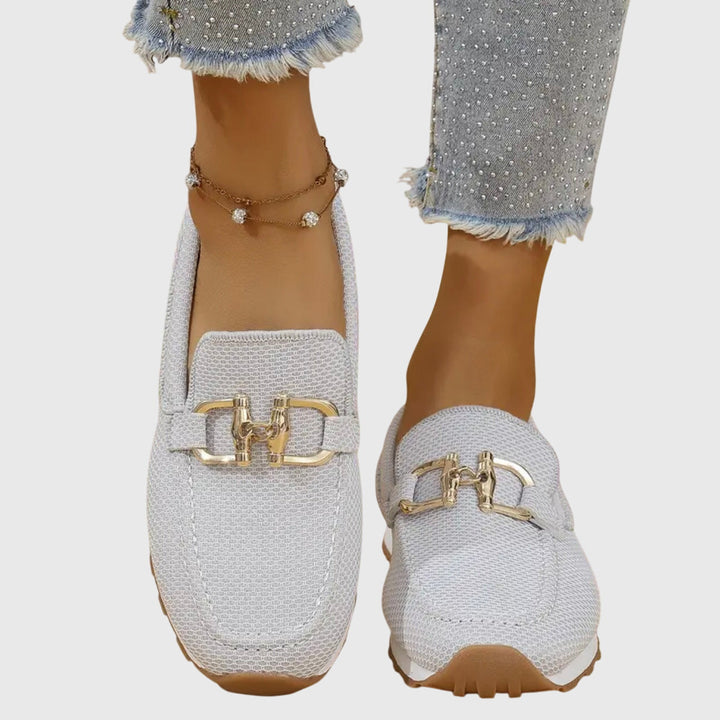 Annie | Chain Accent Slip-On Loafers