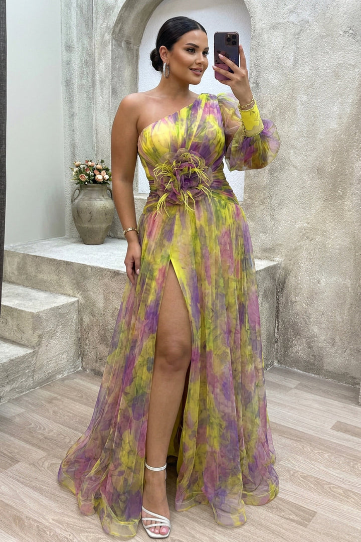 Grace | Summer Escape Beauty Floral Pleated Maxi Dress