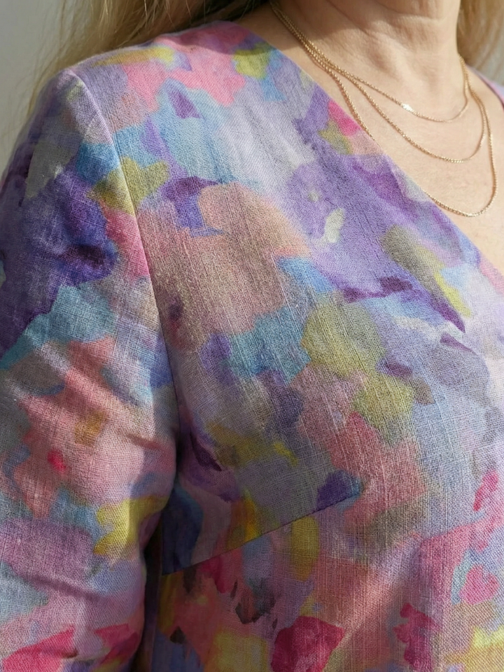 Benson | Abstract Floral Midi Dress