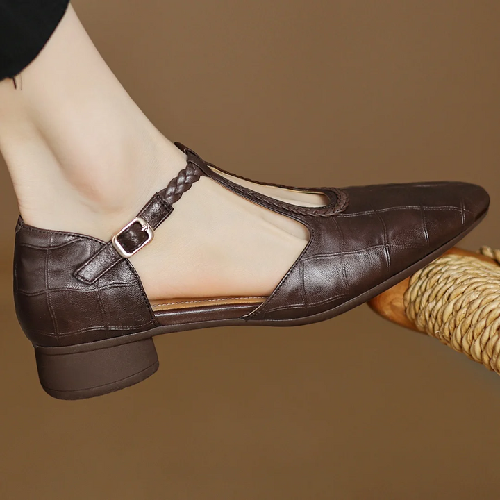 Lily | Leather Mary Janes