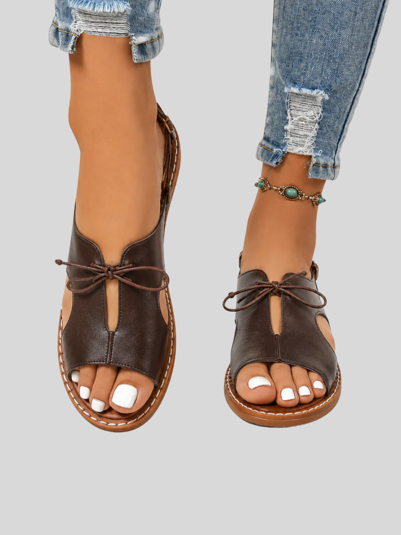 Audrey™ - Elegant Lace Up Sandals