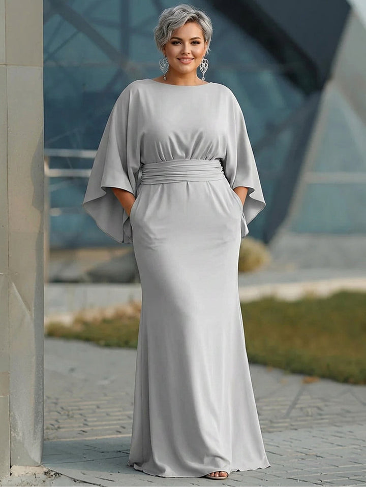 Clara | Elegant V-neck backless sleeve dress