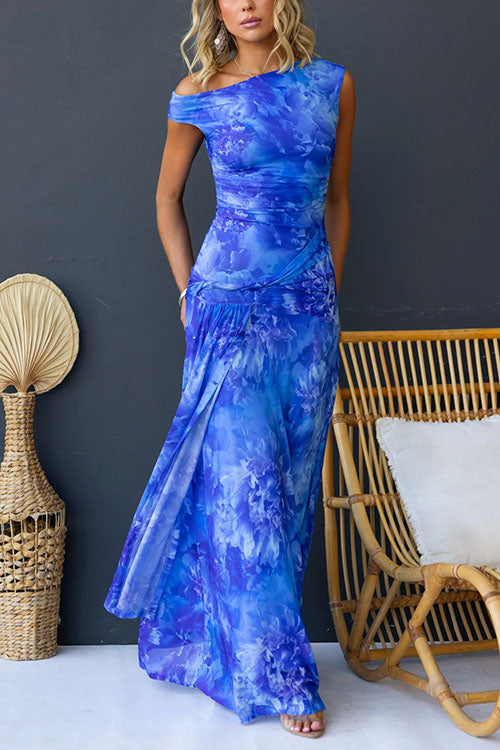 Diana | Elegant Printed Maxi Dress