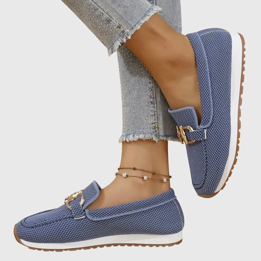 Annie | Chain Accent Slip-On Loafers