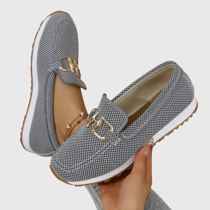 Annie | Chain Accent Slip-On Loafers