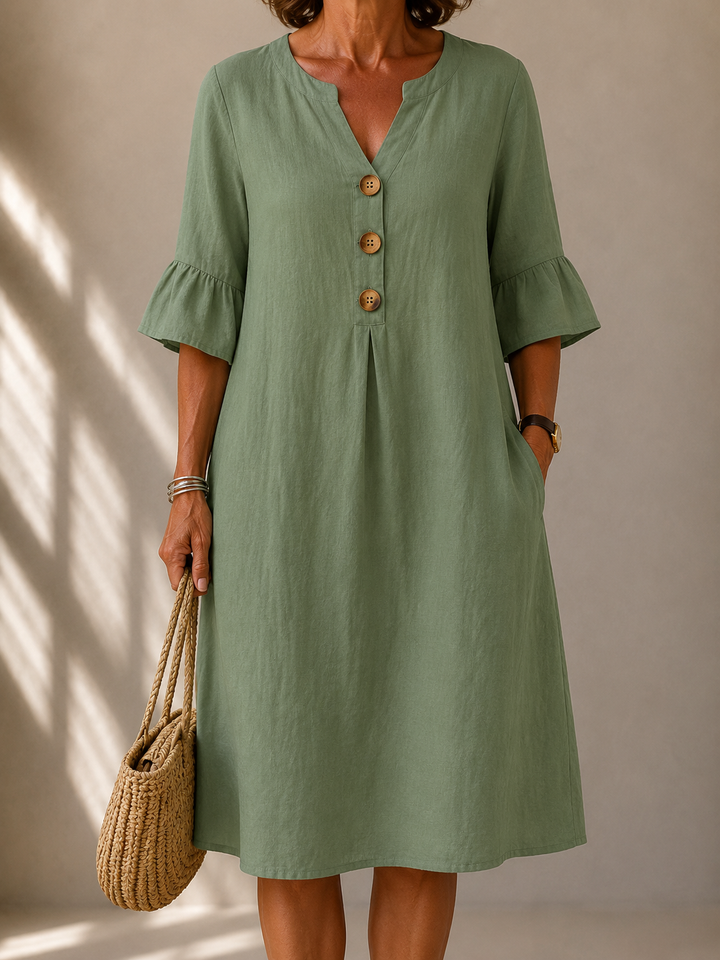 Margaret™ | Button Dress
