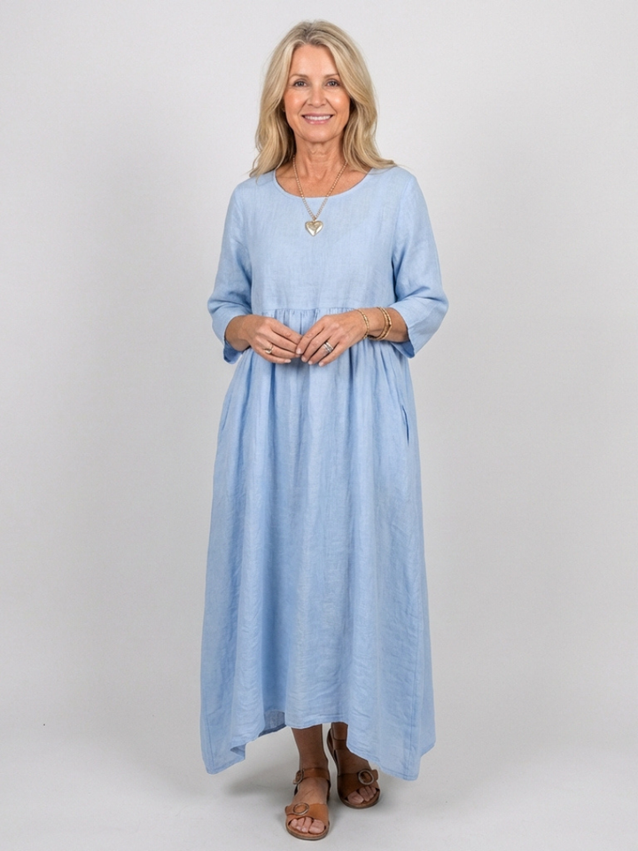 Beatrice | Three Quarter Sleeve Midi Dress