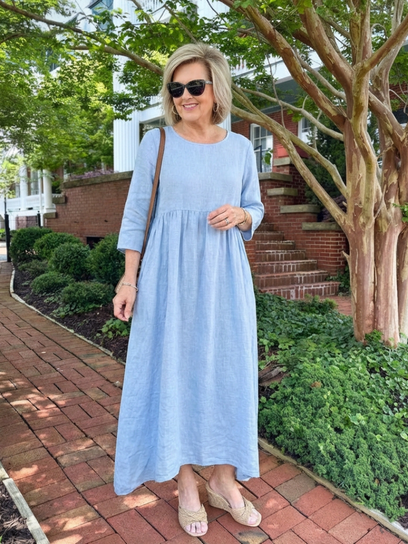 Beatrice | Three Quarter Sleeve Midi Dress