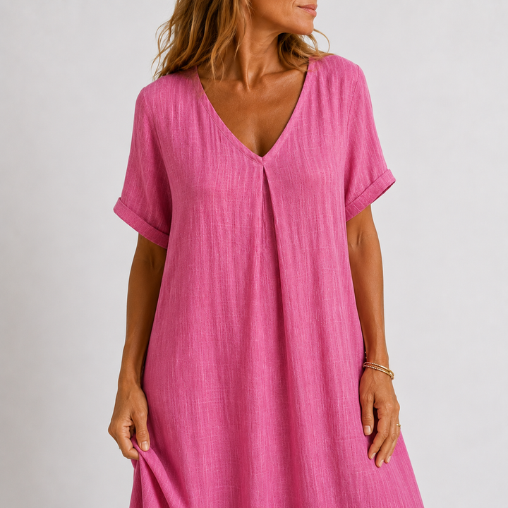Viola | Relaxed V-Neck Maxi Dress
