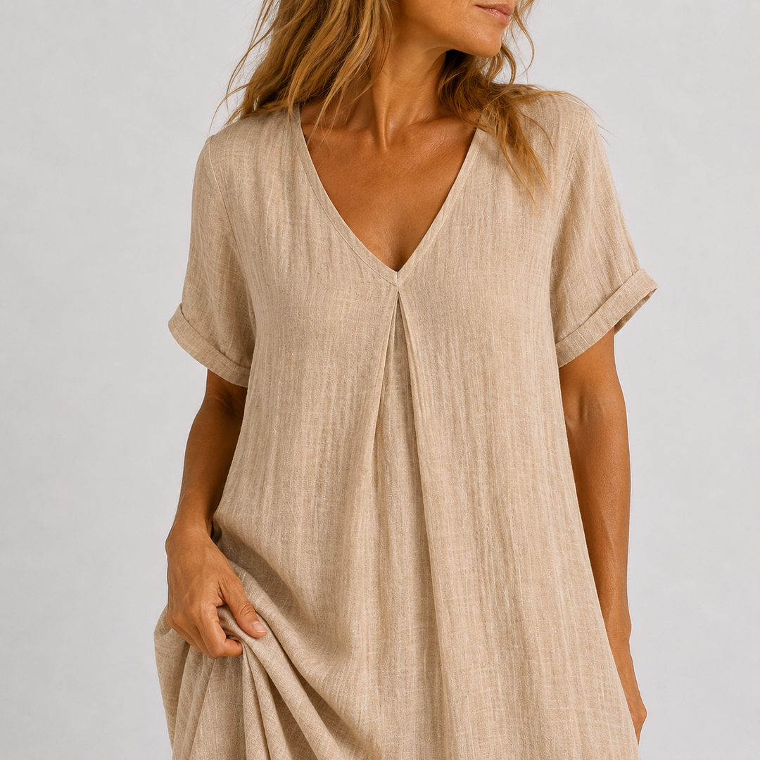 Viola | Relaxed V-Neck Maxi Dress