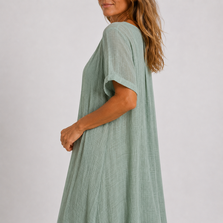 Viola | Relaxed V-Neck Maxi Dress