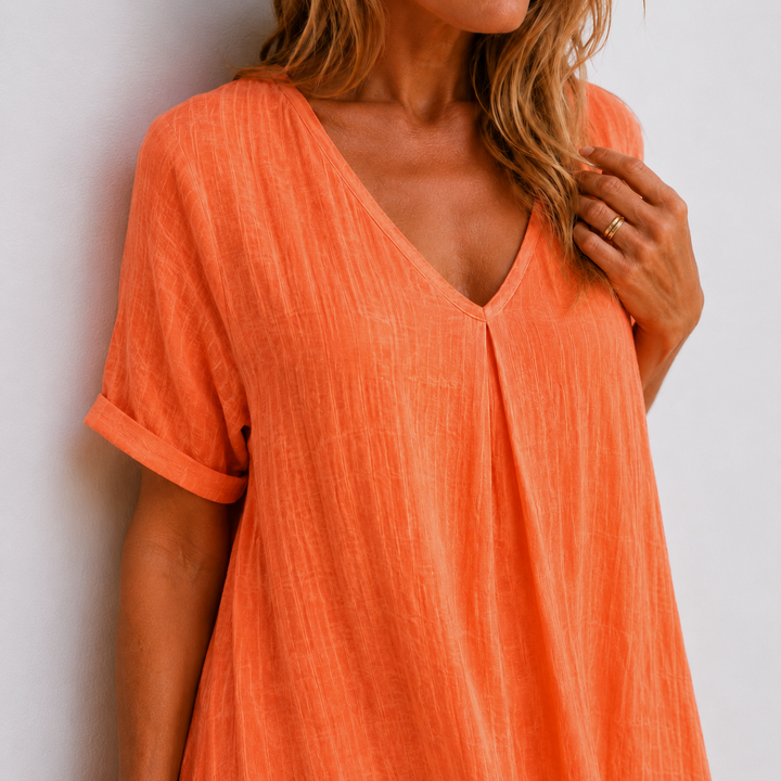 Viola | Relaxed V-Neck Maxi Dress
