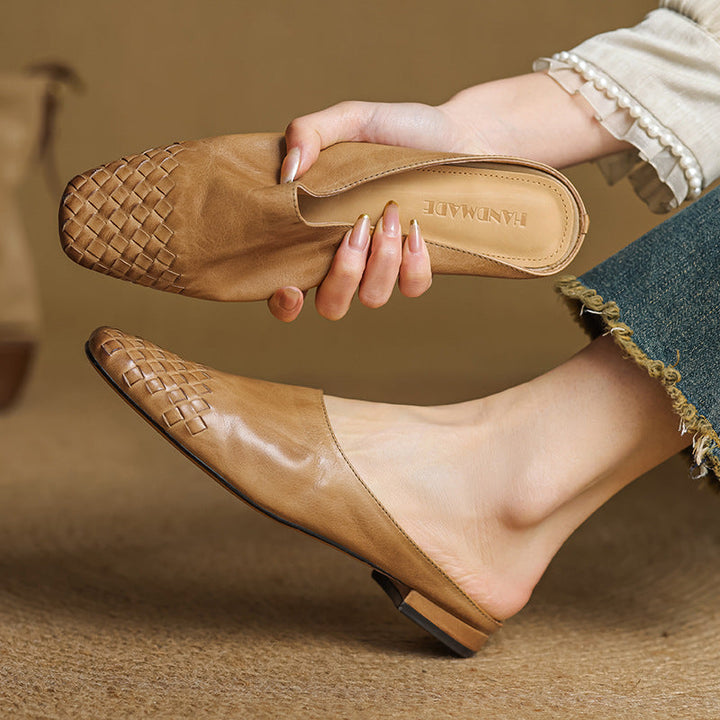 Helma Textured Pattern Mules