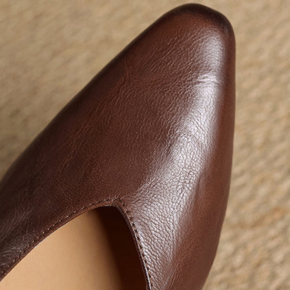 Valmir | Pointed-Toe Minimalist Flat Mules