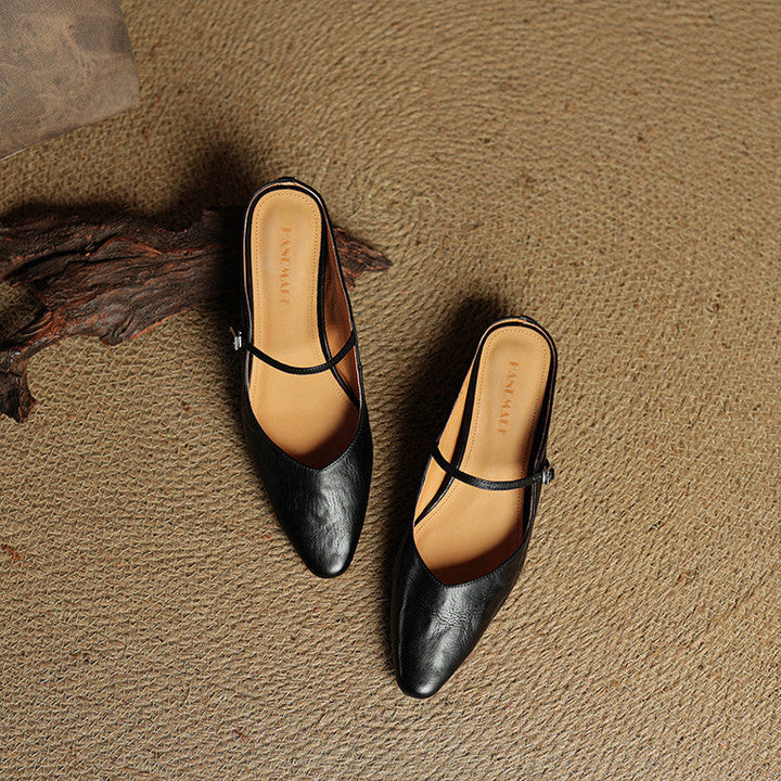 Orella | Pointed Toe Slingback Flats