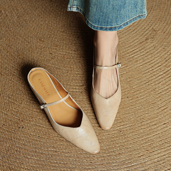 Orella | Pointed Toe Slingback Flats