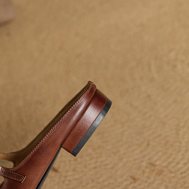 Marvyn | Pointed-Toe Mary Jane Mules