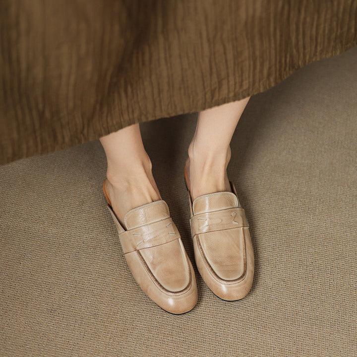 Serin | Classic Penny Loafer Mules