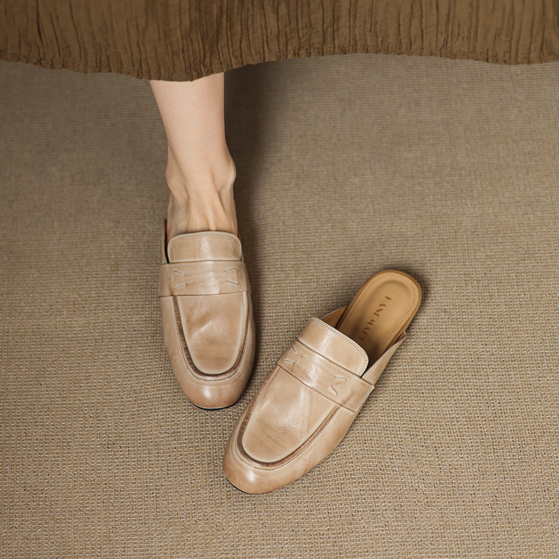Serin | Classic Penny Loafer Mules