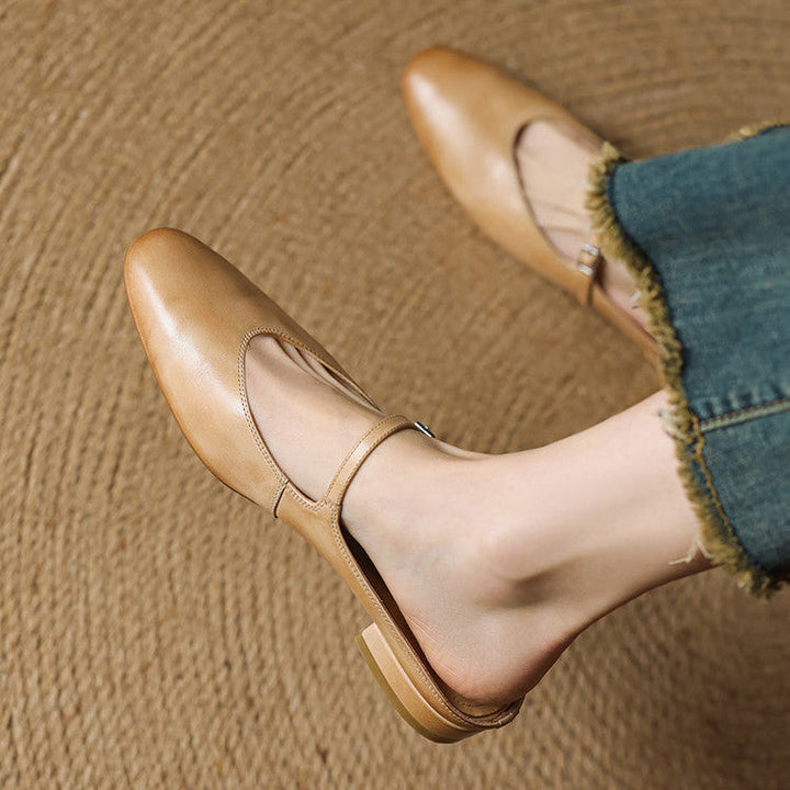 Merisa | Buckled Mary Jane Slip-On Mules