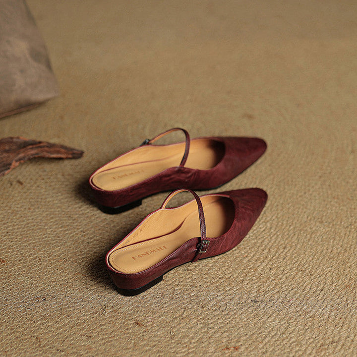 Orella | Pointed Toe Slingback Flats