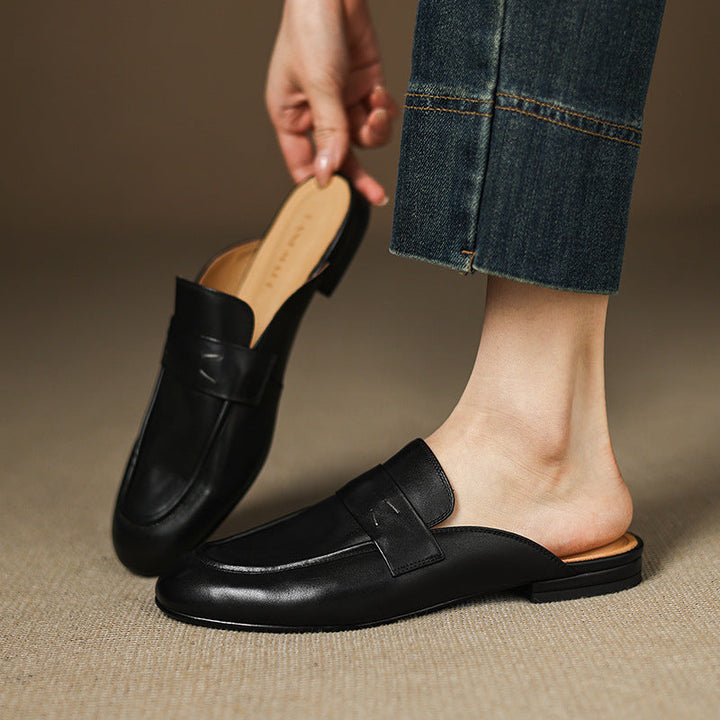 Serin | Classic Penny Loafer Mules