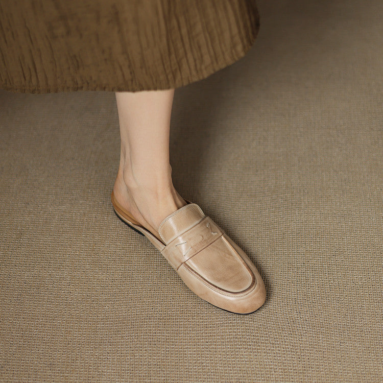 Serin | Classic Penny Loafer Mules