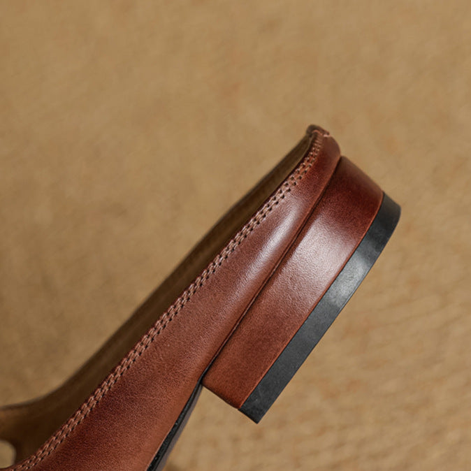 Merisa | Buckled Mary Jane Slip-On Mules