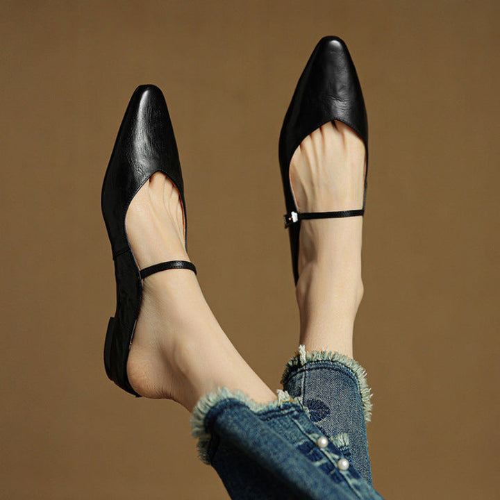 Orella | Pointed Toe Slingback Flats