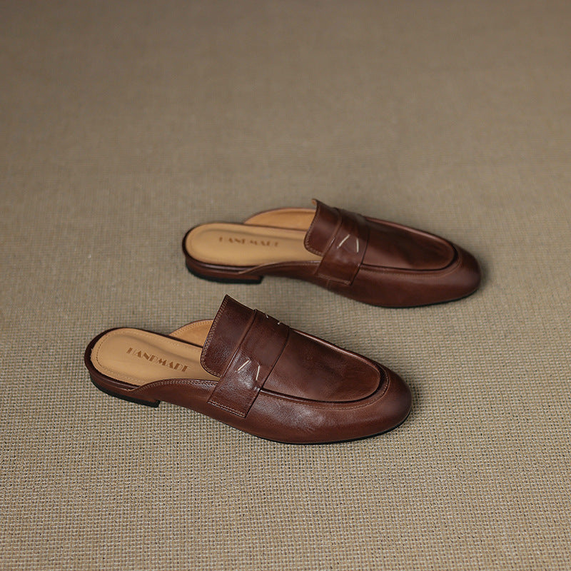 Serin | Classic Penny Loafer Mules