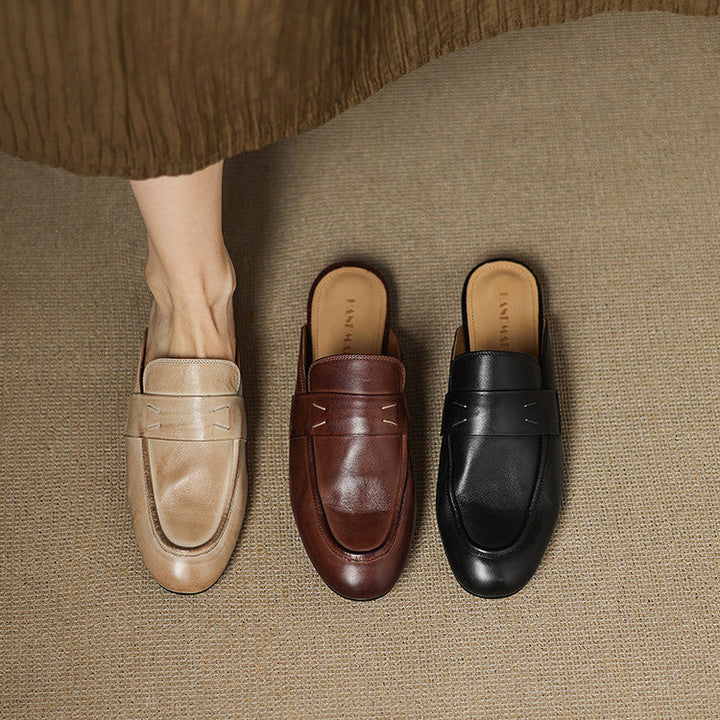 Serin | Classic Penny Loafer Mules