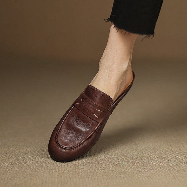 Serin | Classic Penny Loafer Mules