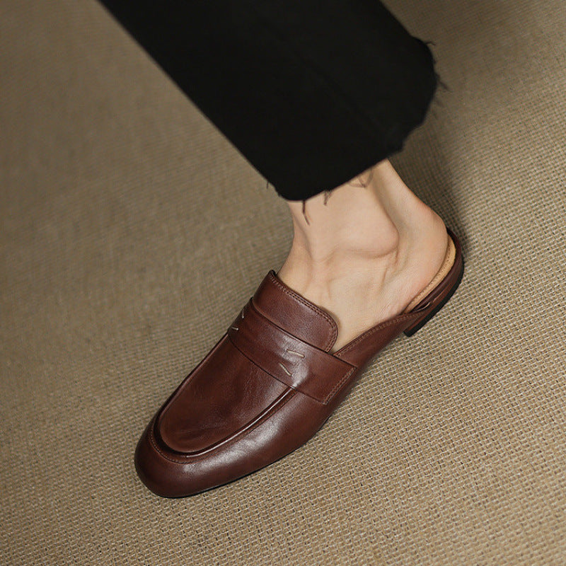 Serin | Classic Penny Loafer Mules