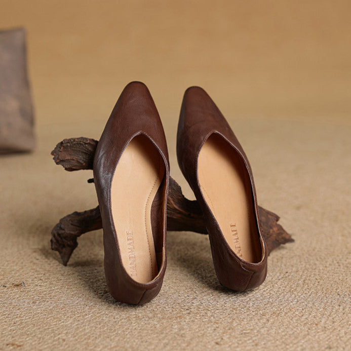 Valmir | Pointed-Toe Minimalist Flat Mules