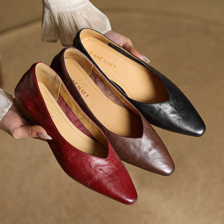 Valmir | Pointed-Toe Minimalist Flat Mules