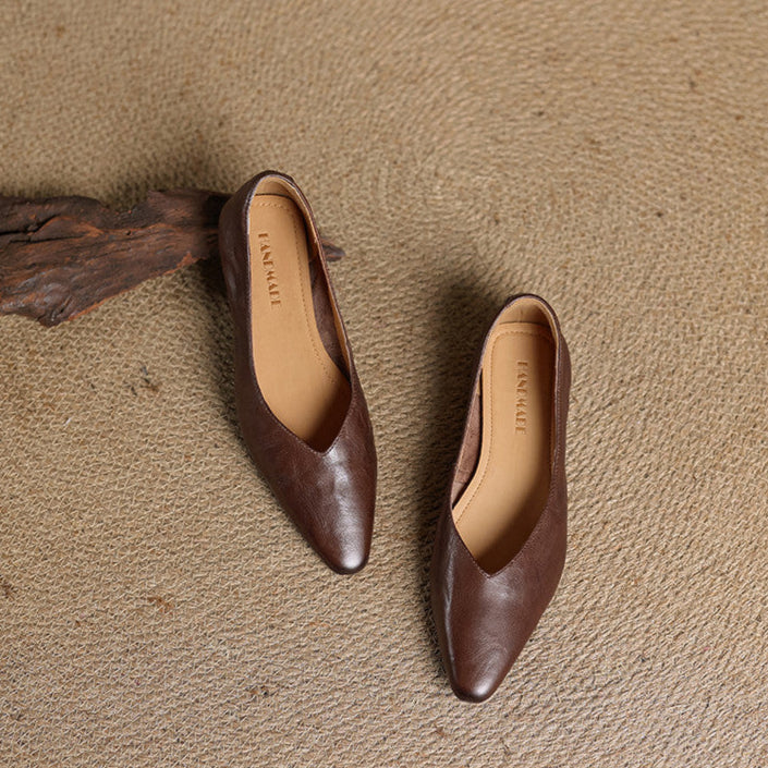 Valmir | Pointed-Toe Minimalist Flat Mules