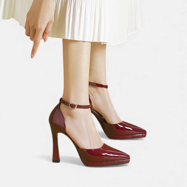Evette | Leather Heels