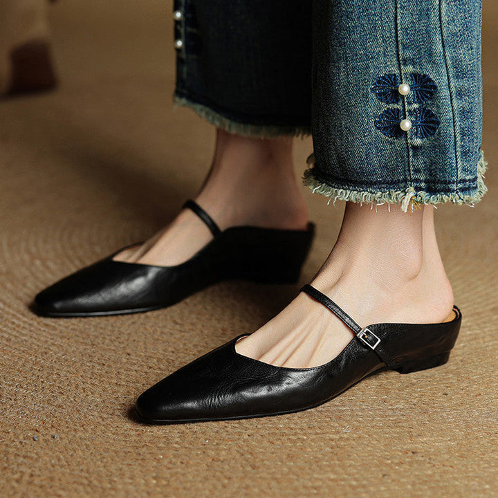 Orella | Pointed Toe Slingback Flats