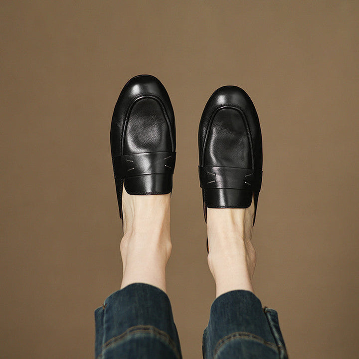 Serin | Classic Penny Loafer Mules