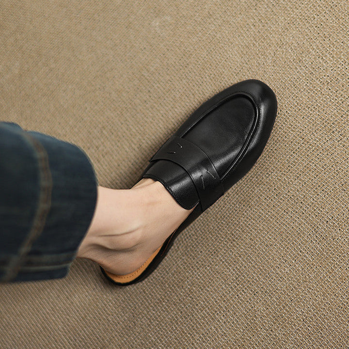 Serin | Classic Penny Loafer Mules