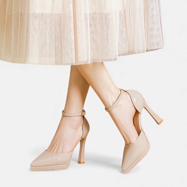 Evette | Leather Heels