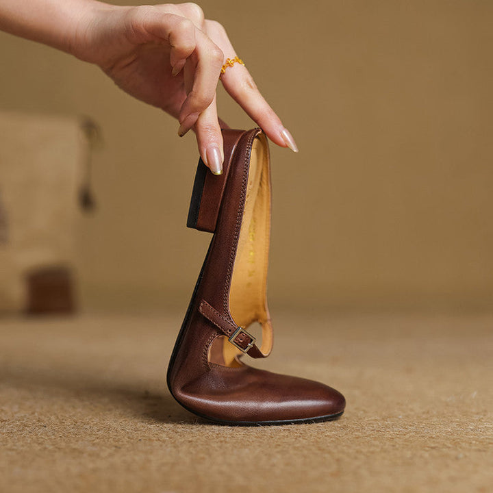Marvyn | Pointed-Toe Mary Jane Mules