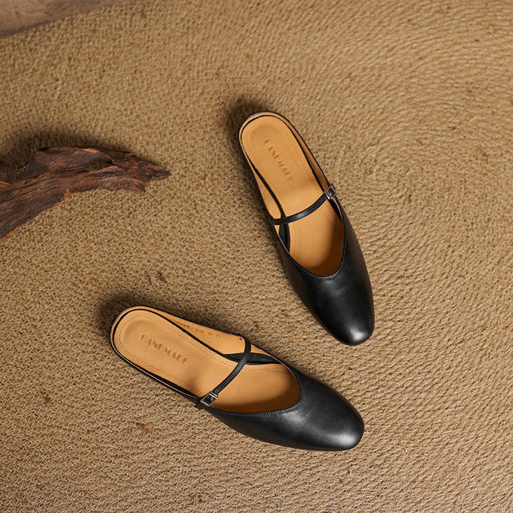Marvyn | Pointed-Toe Mary Jane Mules