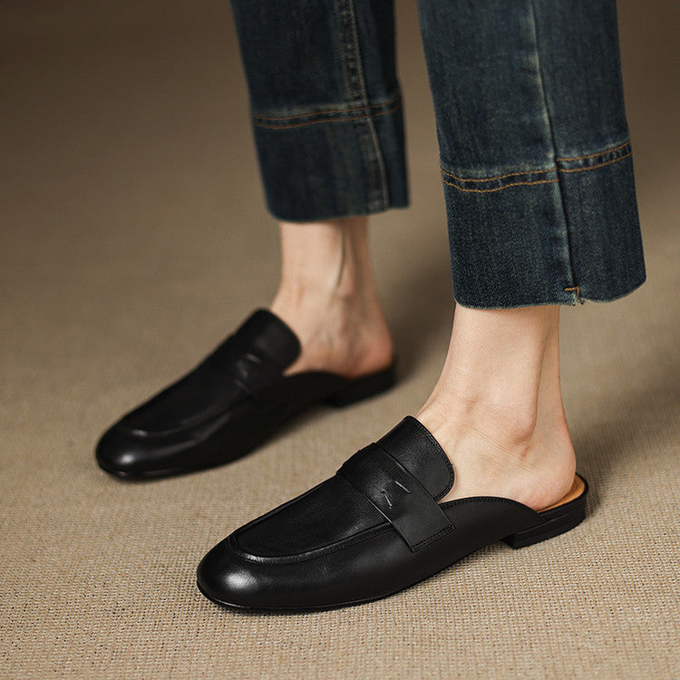 Serin | Classic Penny Loafer Mules