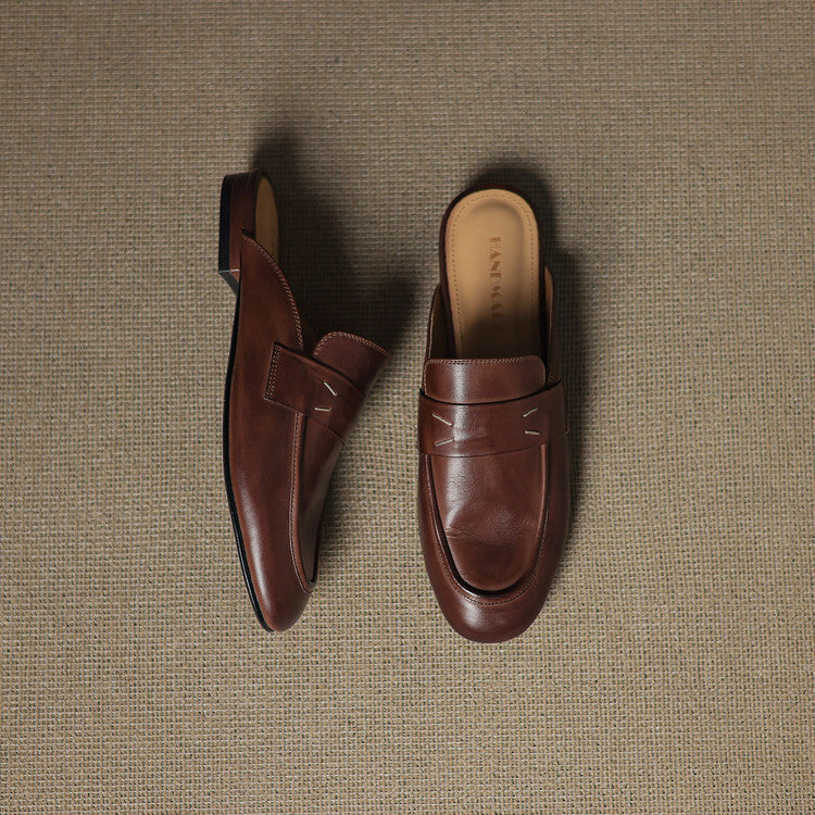 Serin | Classic Penny Loafer Mules