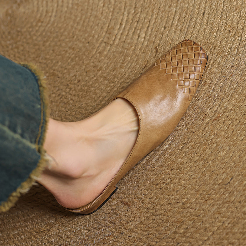 Helma Textured Pattern Mules